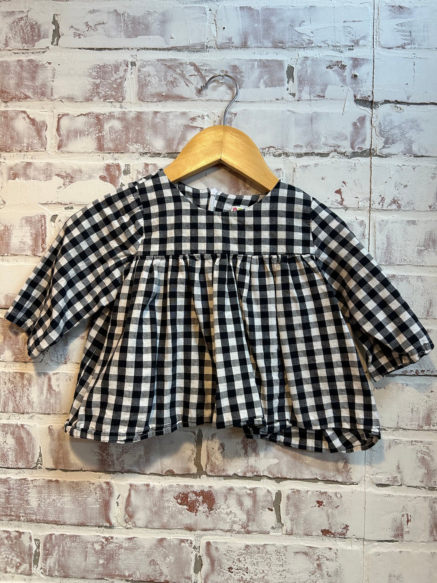 12 months - Sun Moon Kids plaid top