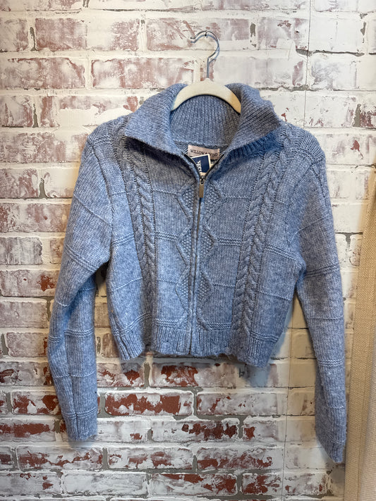 large willow & wind cropped zip up