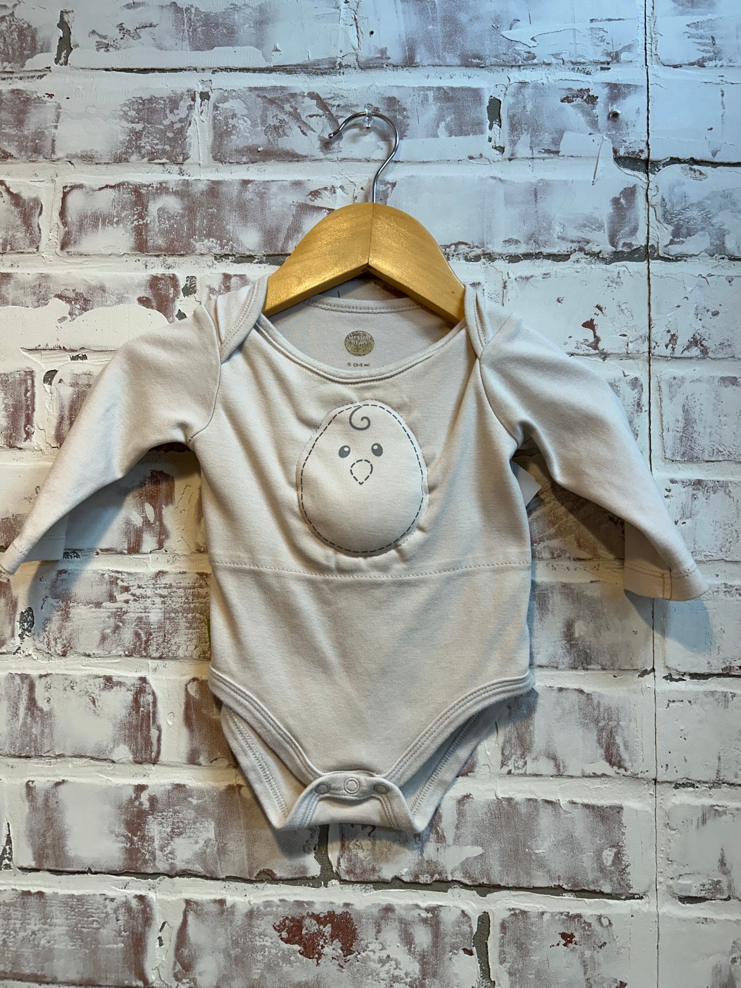 3-6 months - Nested Bean weighted onesie - long sleeve