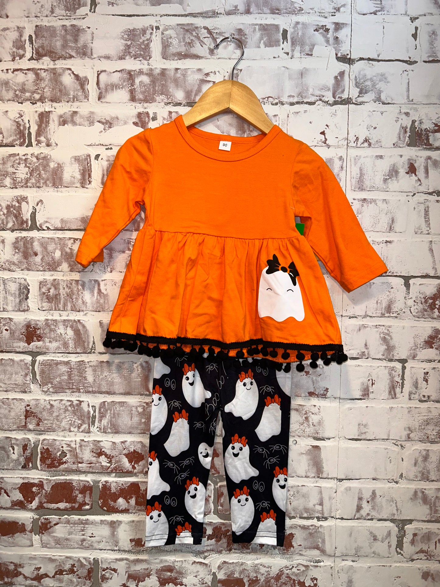 2T - orange ghost top + bottoms