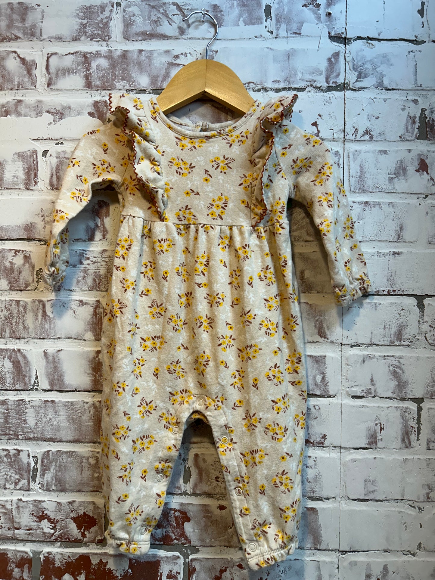 12 months - wonder nation floral jumpsuit